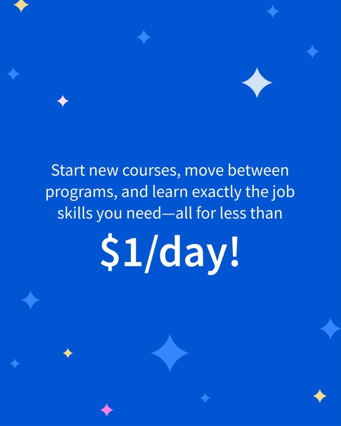 Obten Coursera PLus por menos de $1 USD al día